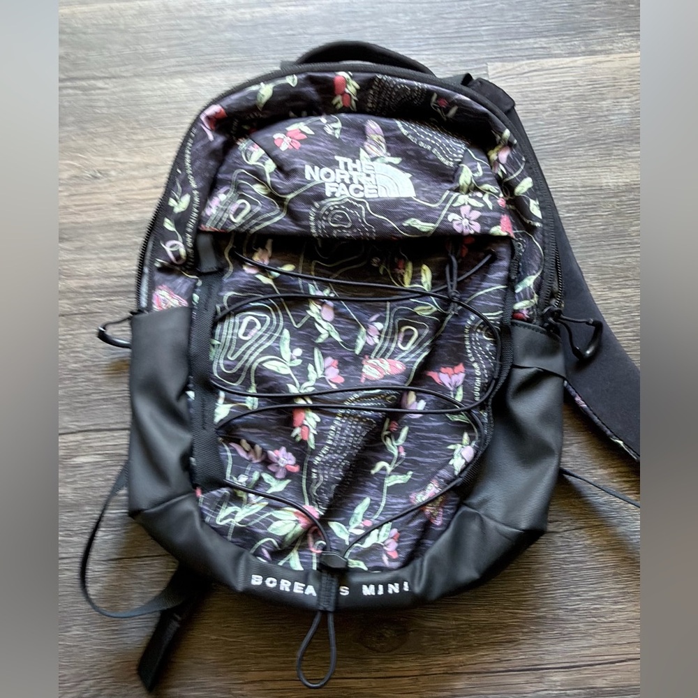 North Face Borealis Mini Backpack | Floral Print | Black | Everyday Travel Bag